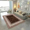 Modern and simple European-style waterproof carpet, crystal velvet high-definition printed absorbent carpet, living room and study floor mat details Picture